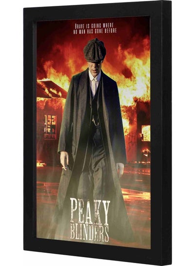 Buy Peaky Blinder Themed Decorative Framed Wall Art Painting Black 23x33x2cm in Saudi Arabia