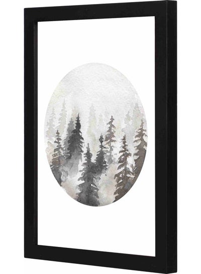 Buy Forest Painted Framed Wall Painting Black 23x33x2cm in Saudi Arabia