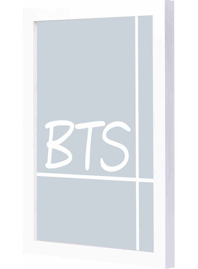 Buy Bts Framed Wall Art Painting White 23x33x2cm in Saudi Arabia