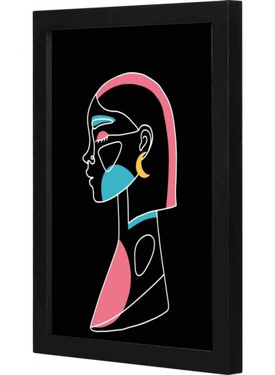 Buy Close Eye Framed Wall Art Painting Black 23x33x2cm in Saudi Arabia