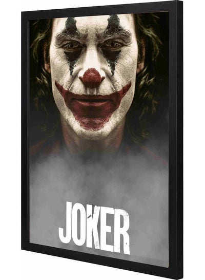 Buy Joker Themed Decorative Framed Wall Art Painting Black 43x53x2cm in Saudi Arabia