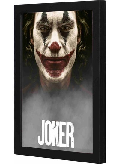 Buy Joker Themed Decorative Framed Wall Art Painting Black 23x33x2cm in Saudi Arabia