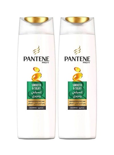 اشتري Pack Of 2 Pro-V Smooth And Silky Shampoo 400ml في الامارات