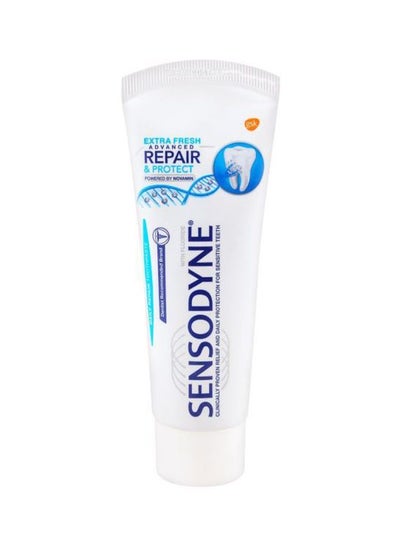 Buy Extra Fresh Repair And Protect Sensitive Toothpaste White 75ml in Saudi Arabia