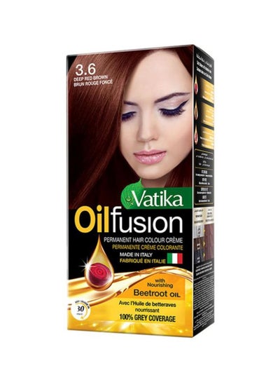 Deep Red Brown Oil Fusion Hair Color 100% Grey Coverage Deep Red Brown  108ml price in Saudi Arabia | Noon Saudi Arabia | kanbkam