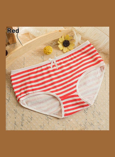 Buy Summer Navy Style Striped Lovely Bowknot Decor Underwear Panties Briefs multicolour in Saudi Arabia