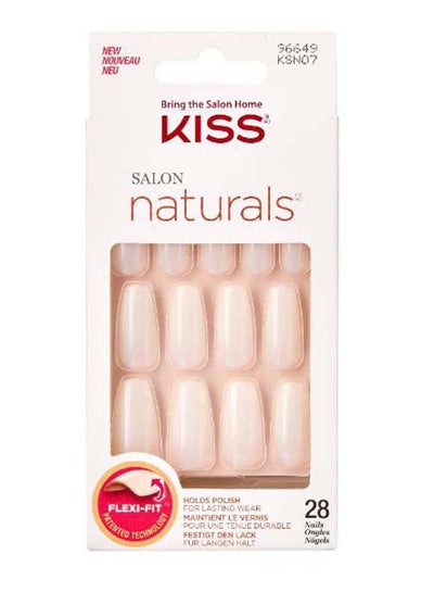 Buy Salon Naturals Coffin Shape Long Off white in UAE