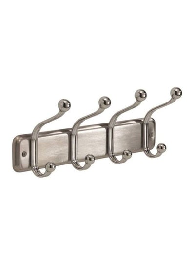 Buy Wallmount Hook Rack Silver 9.4x10.67x56.13cm in Saudi Arabia