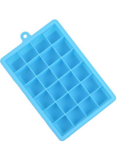 Buy 24 Grid Silicone Ice Cube Tray Molds DIY Desert Cocktail Juice Maker Square Mould Sky blue 19*19*19cm in Saudi Arabia