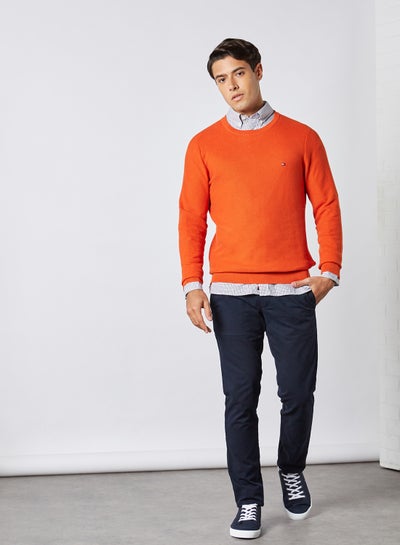 tommy hilfiger honeycomb crew neck