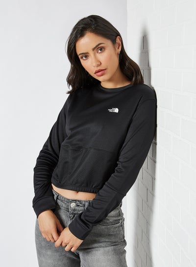 Buy Cropped Sweatshirt Tnf Black in UAE