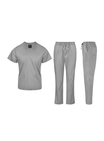 Buy Medical Scrub Set Grey in UAE