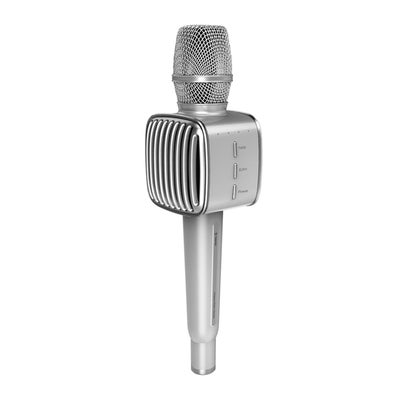 Buy G1 BT 5.0 Wireless Karaoke Microphone V8240S_P Silver in Saudi Arabia