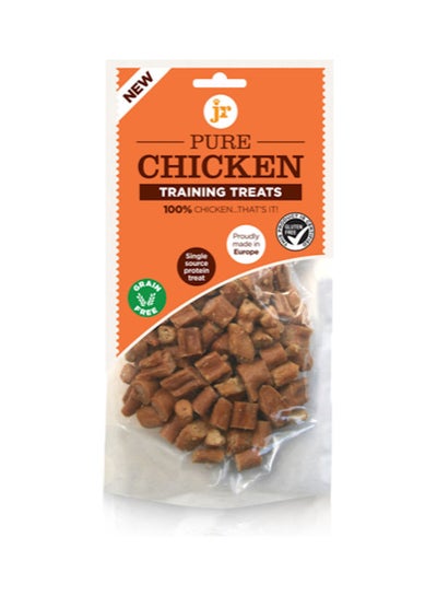 Buy Pack Of 3 100% Pure Dried Fresh Meat Chicken Training Treats For Dogs Orange 85grams in UAE