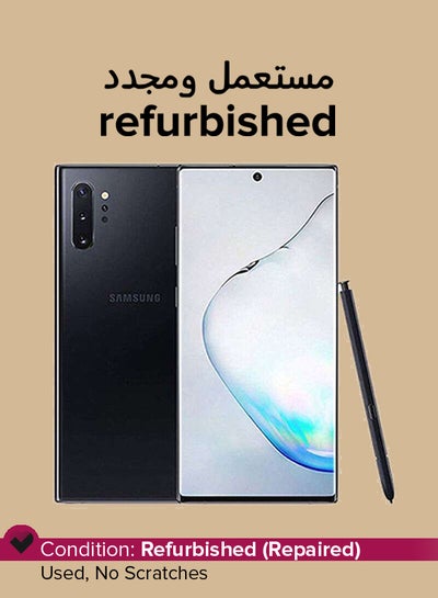 Samsung Galaxy Note 10+, 256GB, Aura Black - Fully Unlocked (Renewed)