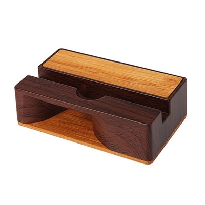 Buy Mobile Phone Sound Amplifier Stand Wooden Cell Phone Stand V6596_P Black walnut in UAE