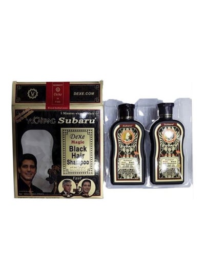 Buy 2-Piece Black Hair Shampoo 2x200ml in UAE