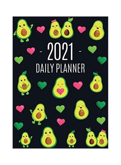 اشتري Avocado Daily Planner 2021: Funny & Healthy Fruit Monthly Agenda - For All Your Weekly Meetings, Appointments, Office & School Work - January - De Paperback في الامارات