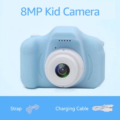 Buy 1080P 8MP 2 Inch Kids Digital Camera With Strap Charging Cable in UAE