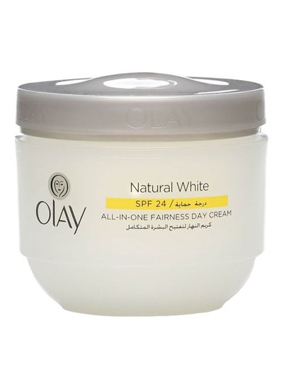 Buy Natural All-In-One Fairness Cream SPF 24 White 100grams in Saudi Arabia