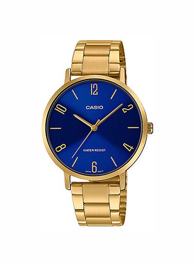 Buy Women's Stainless Steel Analog Quartz Wrist Watch LTP-VT01G-2BUDF Navy/Gold - 40 mm - Gold in UAE