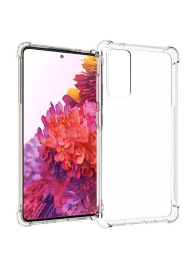 Buy Premium Quality Protective Case Cover For Samsung Galaxy S20 FE (Fan Edition) With Transparent Slim Thin TPU Corners Clear in UAE