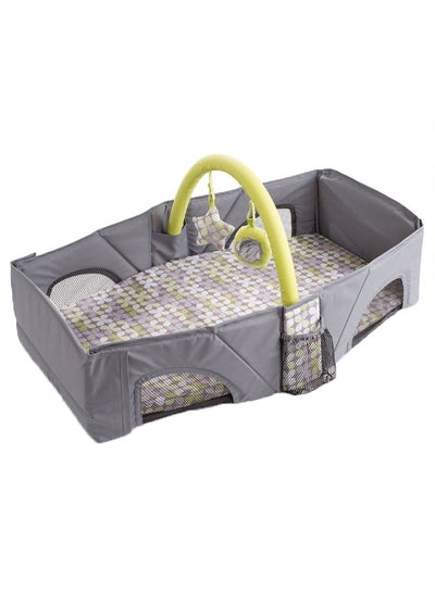 Buy Deluxe Infant Travel Bed - Grey/Green in Saudi Arabia