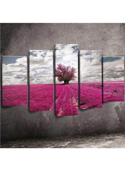 Buy 5-Piece Fashion Canvas Decorative Printing Wall Art Set Multicolor 100×60cm in Egypt