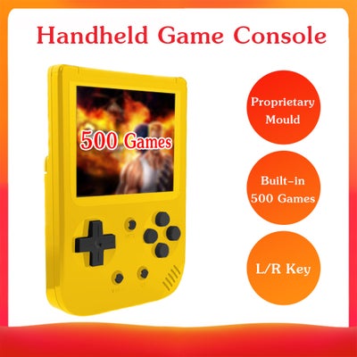 Buy Portable Mini Proprietary Mould 8-Bit 3.0 Inch Screen Built-in Classical 500 Games Retro Handheld Game Console with Handle in UAE