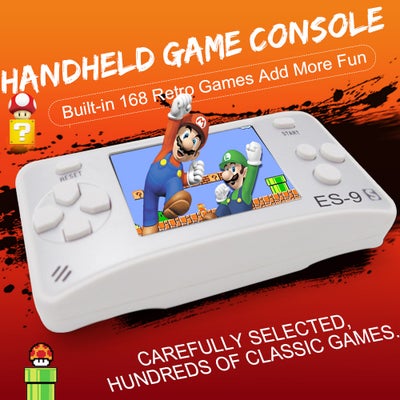 Buy 8 Bit Retro Built-In 168 Classic Portable Handheld Game Console in UAE