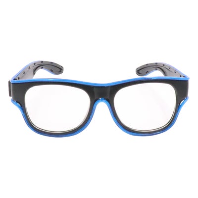 Buy unisex YJ012 10 Colors Optional Light Up EL Wire USB Charge Twinkle Glowing Party LED Glasses in UAE