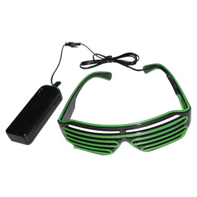 Buy 10 Colors Optional Light Up El Wire Neon Rave Twinkle Glowing Party LED Glasses in Saudi Arabia