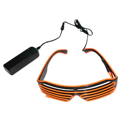 Buy 10 Colors Optional Light Up El Wire Neon Rave Twinkle Glowing Party LED Glasses in Saudi Arabia