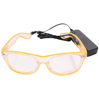 Buy unisex 10 Colors Optional Light Up El Wire Neon Rave Twinkle Glowing Party LED Glasses in Saudi Arabia