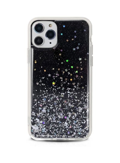 اشتري Glitter Printed Case Cover For Apple iPhone 12 Pro Max Black/Silver في السعودية