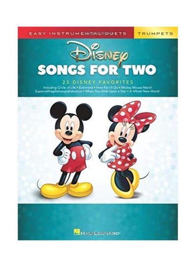 اشتري Disney Songs For Two Trumpets: Easy Instrumental Duets Paperback في الامارات