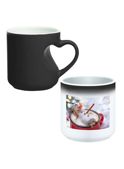 Buy Printed Ceramic Magic Coffee Mug White/Red in Egypt