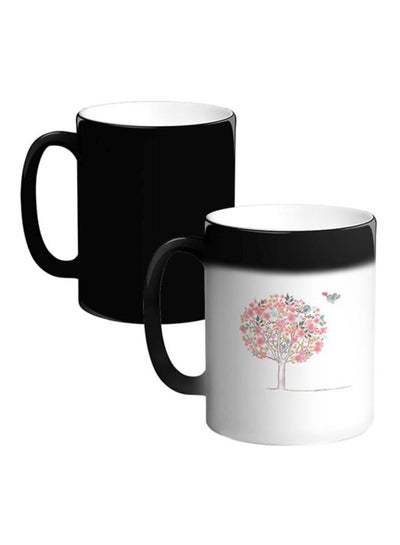 Buy Printed Ceramic Magic Coffee Mug White/Pink in Egypt