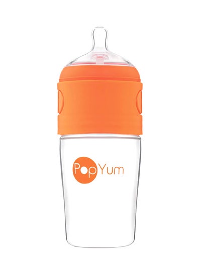 Buy Anti-Colic Formula Making, Mixing, Dispenser Baby Feeding Bottle With 2 Nipple- 9 oz Orange in Saudi Arabia