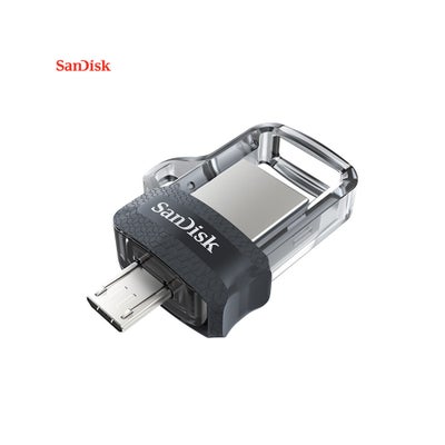 اشتري فلاش درايف OTG صغير الحجم وسريع من نوع DD3 بمنفذ USB3.0 سعة 16 جيجابايت C6979-16-L أسود وفضي في السعودية