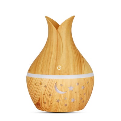 Buy 300ml LED Lamp Humidifier Light Brown in Egypt