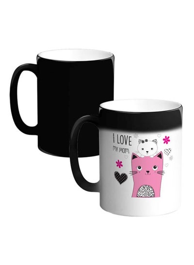 Buy I Love My Mum Printed Magic Coffee Mug White/Pink/Black in Egypt