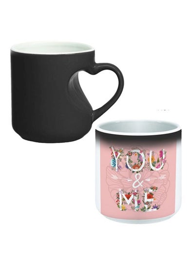 Buy You And Me Printed Magic Coffee Mug White/Pink in Egypt