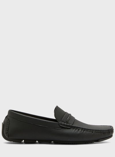 Buy Slip On Loafers Black in Saudi Arabia