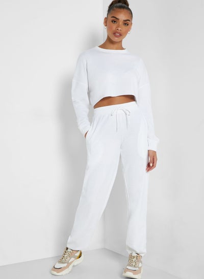 Buy Oversized Joggers White in UAE