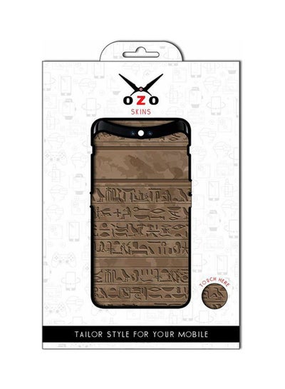 Buy Hyroglifcs Codes Background Mobile Back Skin SE168HCB for Oppo Reno 3 Pro Brown in Egypt
