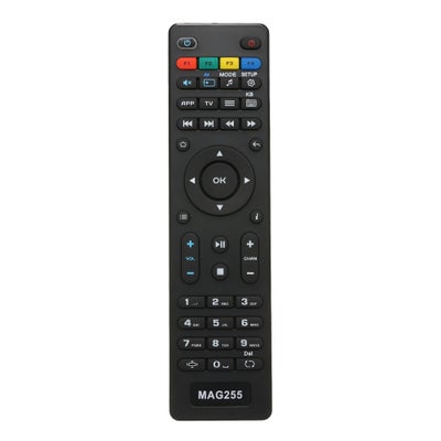 Buy Replacement TV Remote Controller For Mag 250 254 255 260 261 270 IPTV For Set Top Box Black in Saudi Arabia