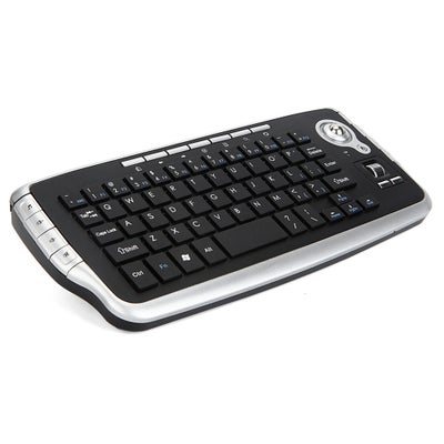 Buy E30 Wireless Keyboard With Trackball Mouse Scroll Wheel Remote Control For Android TV BOX Smart TV PC Notebook Silver in Saudi Arabia