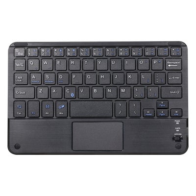 Buy Universal Wireless BT Keyboard Three System Rechargeable Mobilephone Tablet Black in UAE