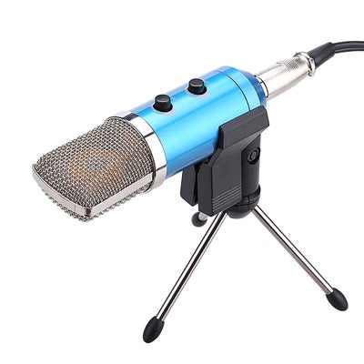 Buy Professional Studio Microphone USB Condenser with Cardioid Studio Recording Mic Blue in UAE